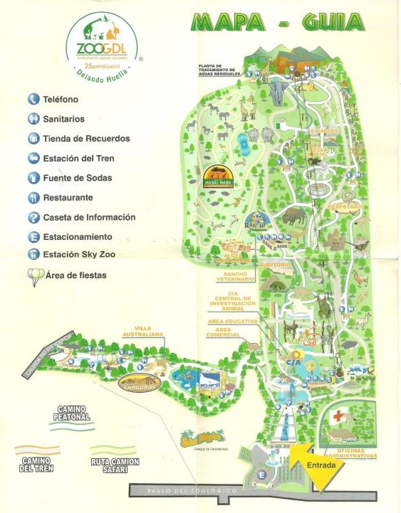 Guadalajara Zoo Map