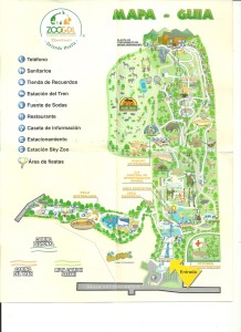 Guadalajara Zoo map